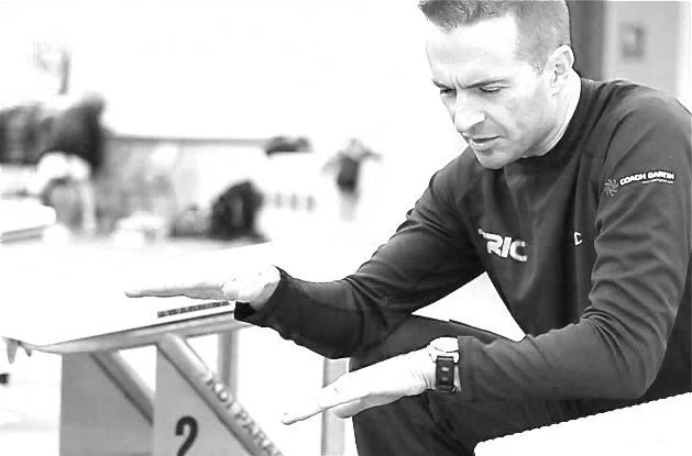Gareth coaching in the pool, cardio that is easy on the back
